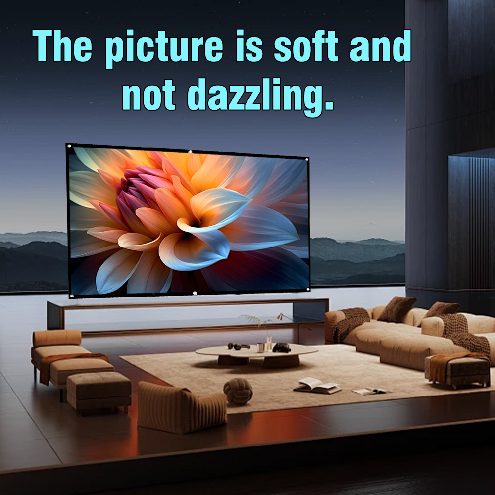 Home Cinema Blanc - XIAOHUI Schermo bianco per proiettore da