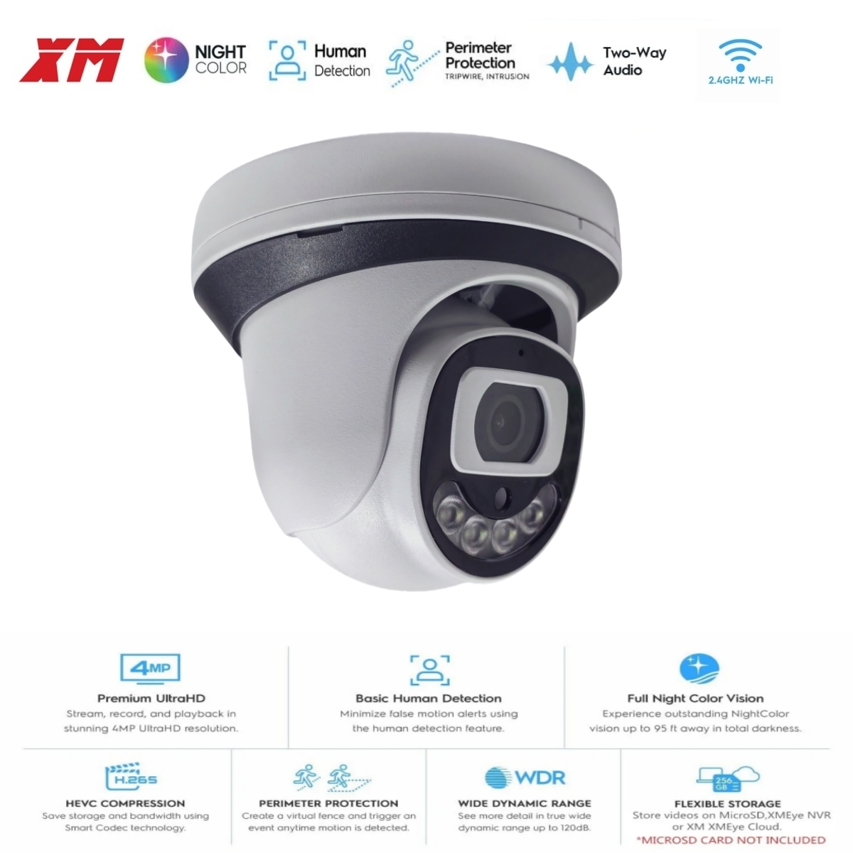 Home Cinema System - Telecamera di Sicurezza WiFi 4MP per
