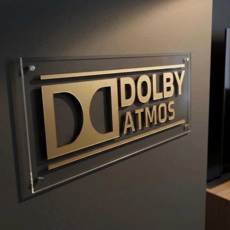 Home Cinema Wall Lights - Insegna Dolby Atmos: Decorazione per Home