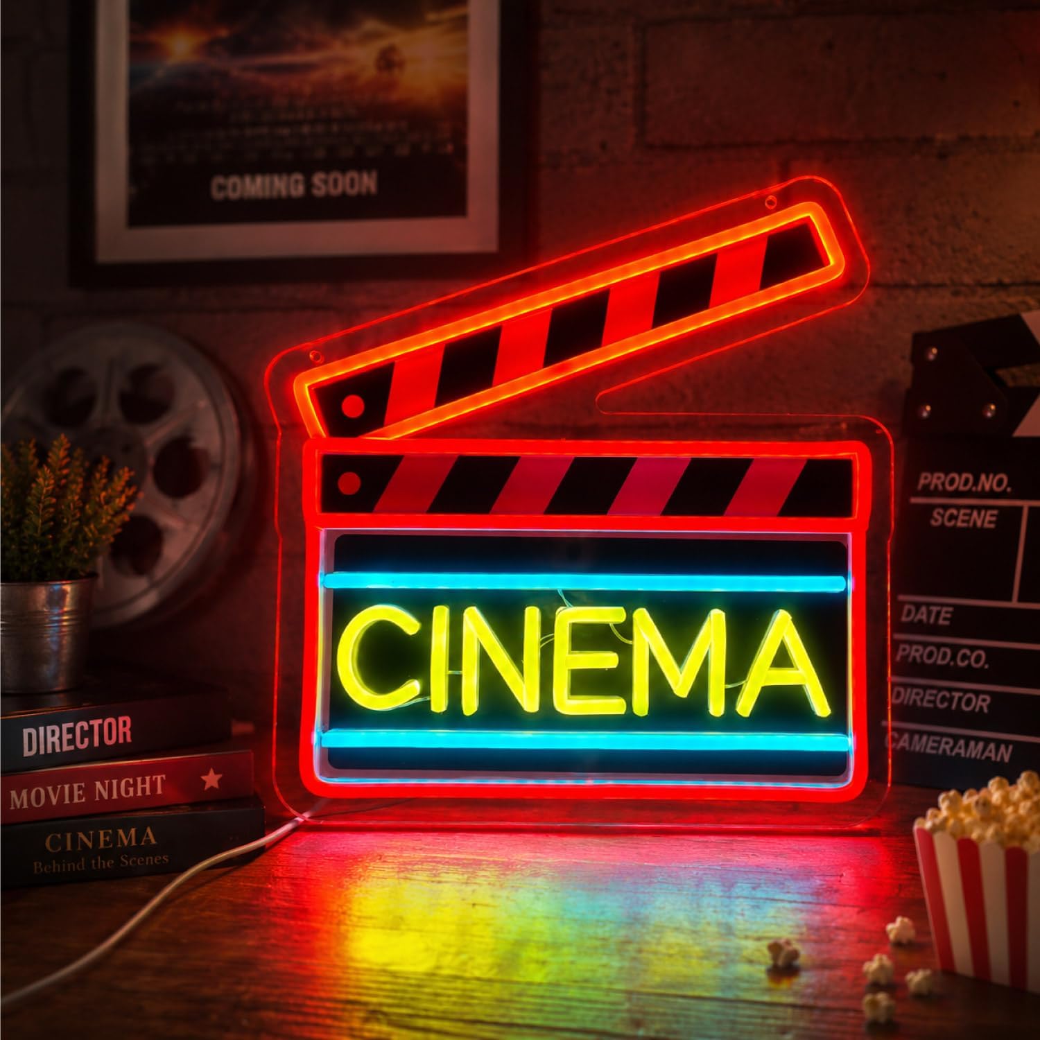 Home Cinema Wall Lights - Insegna al Neon LED a Forma