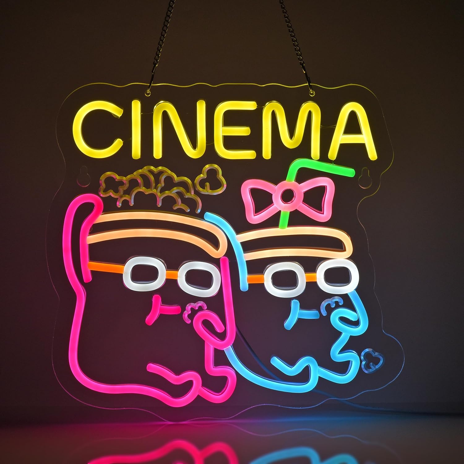 Home Cinema Wall Lights - Insegna al Neon LED per Cinema,