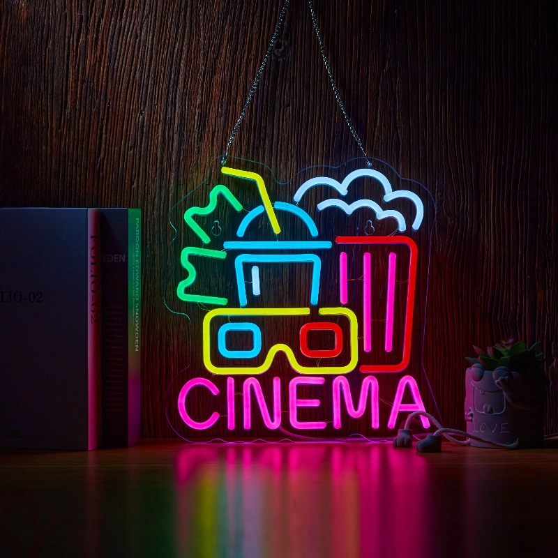 Home Cinema Wall Lights - Insegna al neon per cinema, film