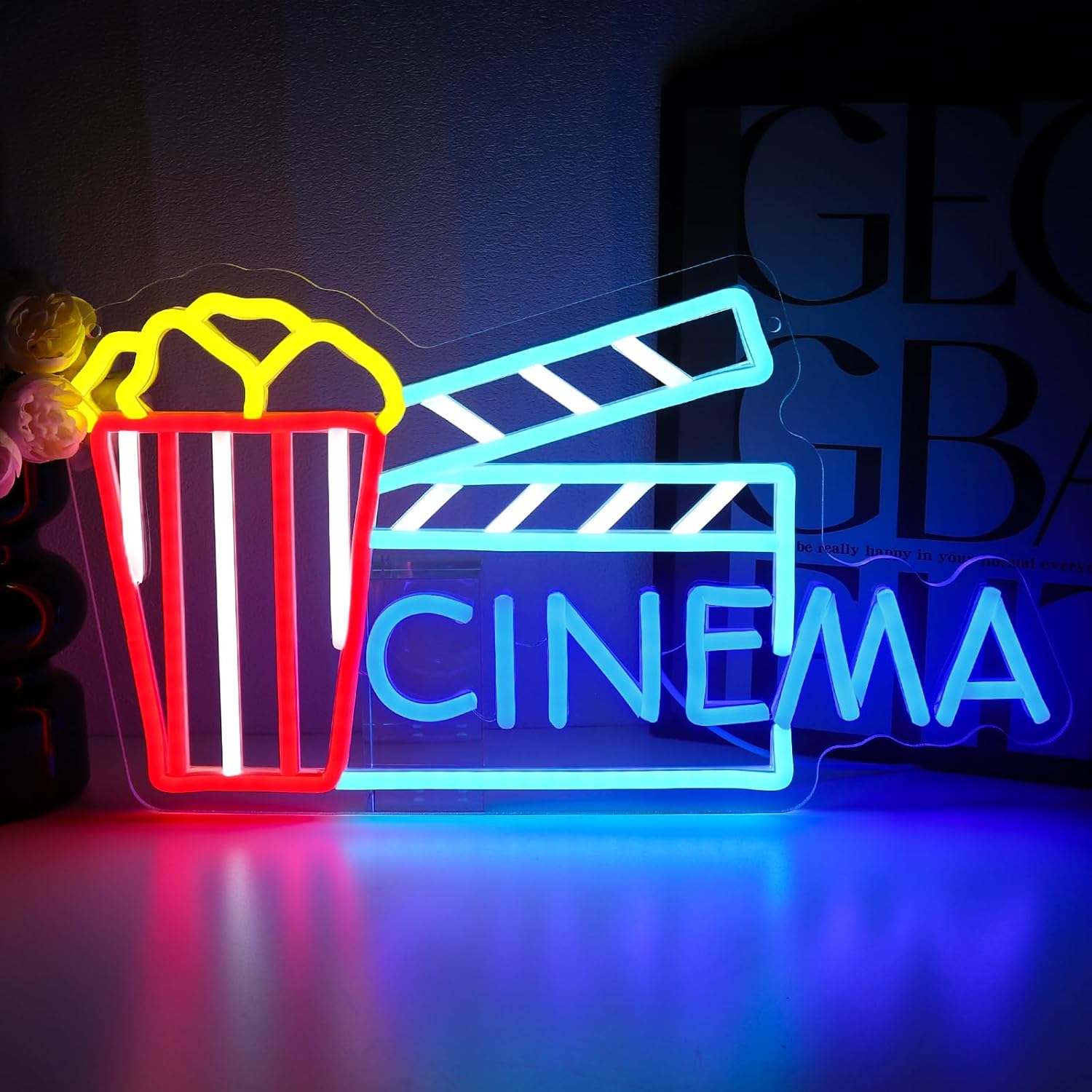 Home Cinema Wall Lights - Insegna al Neon Cinema, Luce da