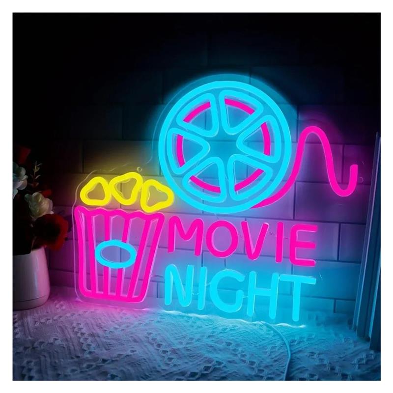 Home Cinema Wall Lights - Insegna luminosa al neon per serate