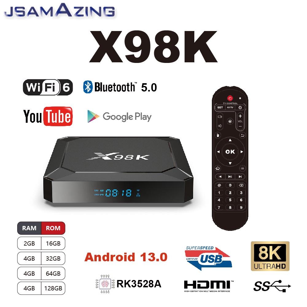 X98K Smart TV Box Android 13.0 - Home Cinema Google recensione e prezzo