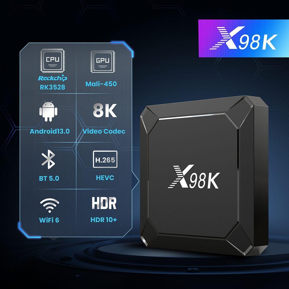 X98K Smart TV Box Android 13.0 - Home Cinema Google recensione e prezzo
