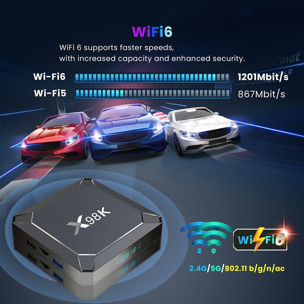 X98K Smart TV Box Android 13.0 - Home Cinema Google recensione e prezzo