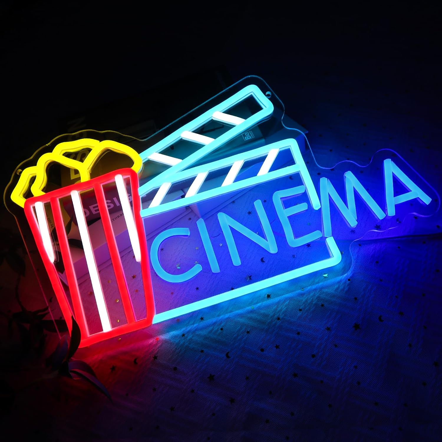 Insegna al Neon Cinema, Luce d - Home Cinema Wall Lights recensione e prezzo