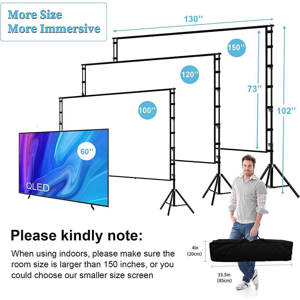 Schermo del proiettore VEIDADZ - Home Cinema Blanc recensione e prezzo