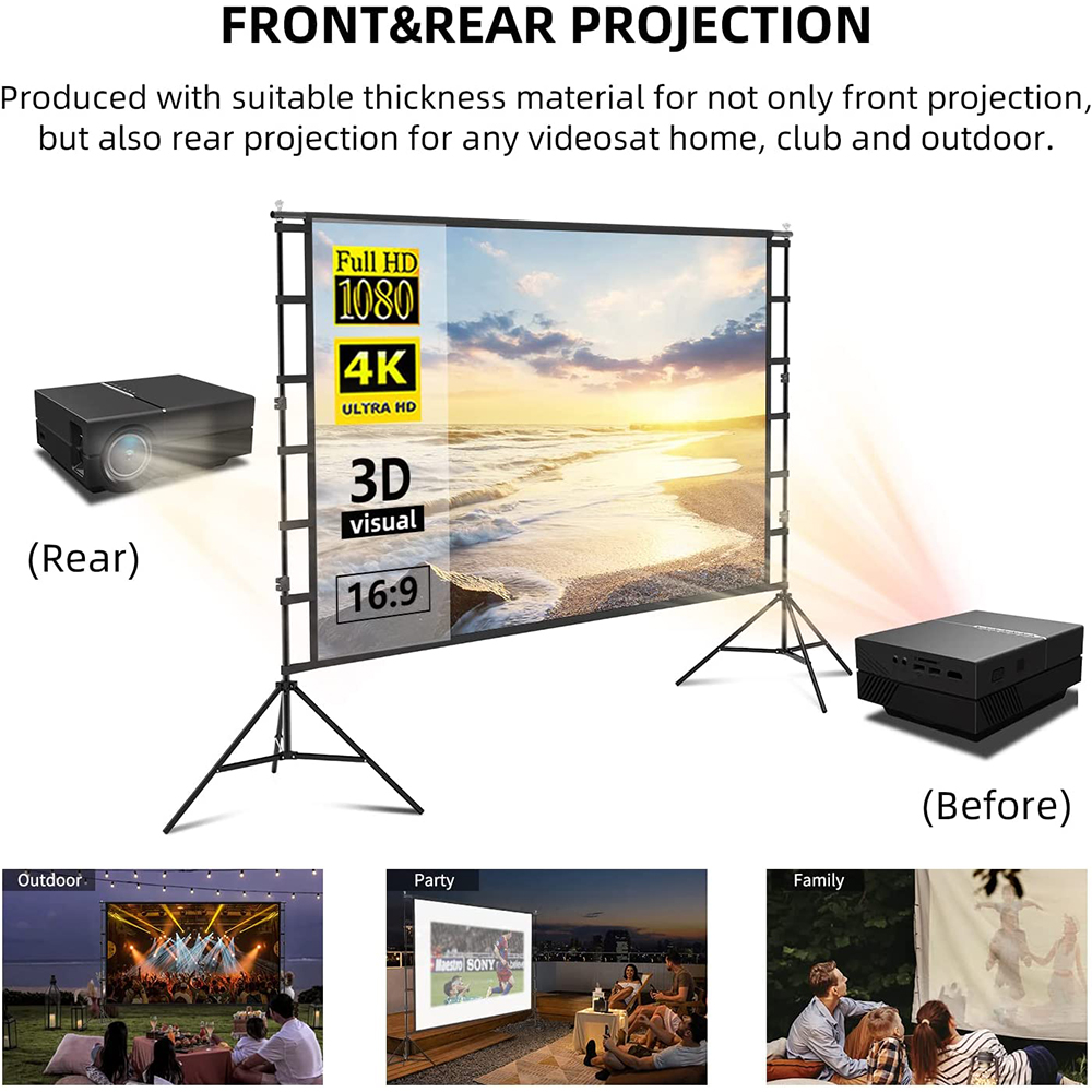 Schermo del proiettore VEIDADZ - Home Cinema Blanc recensione e prezzo