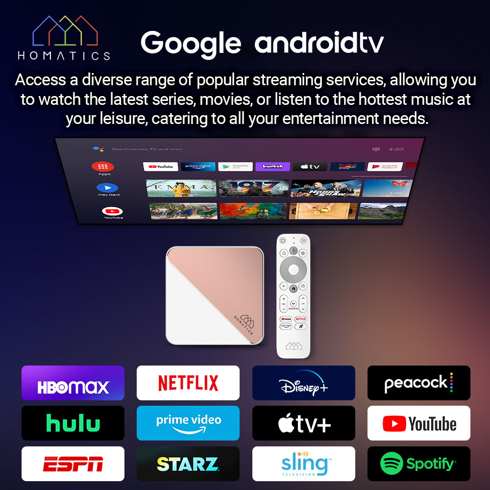 HOMATICS Box R 4K Plus TV Box  - Home Cinema Google recensione e prezzo