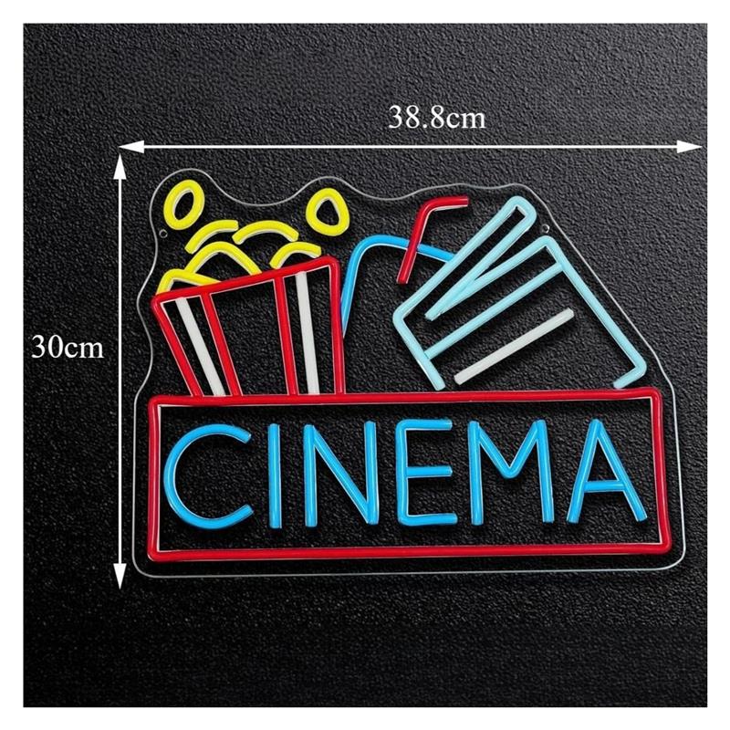 Insegna al neon Cinema aliment - Home Cinema Wall Lights recensione e prezzo