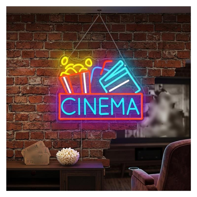 Insegna al neon Cinema aliment - Home Cinema Wall Lights recensione e prezzo