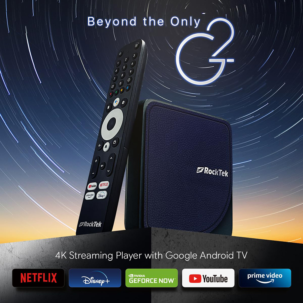 RockTek G2 4K AndroidTV 14 Str - Home Cinema Google recensione e prezzo