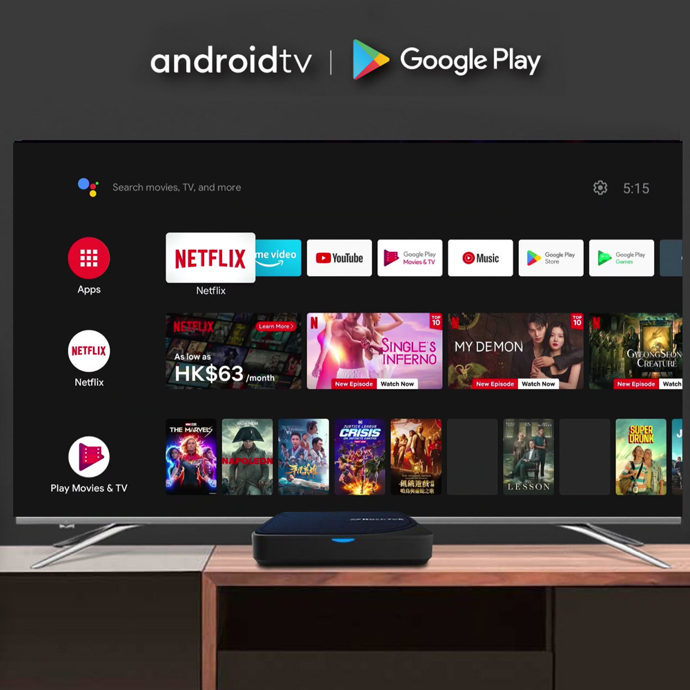 RockTek G2 4K AndroidTV 14 Str - Home Cinema Google recensione e prezzo