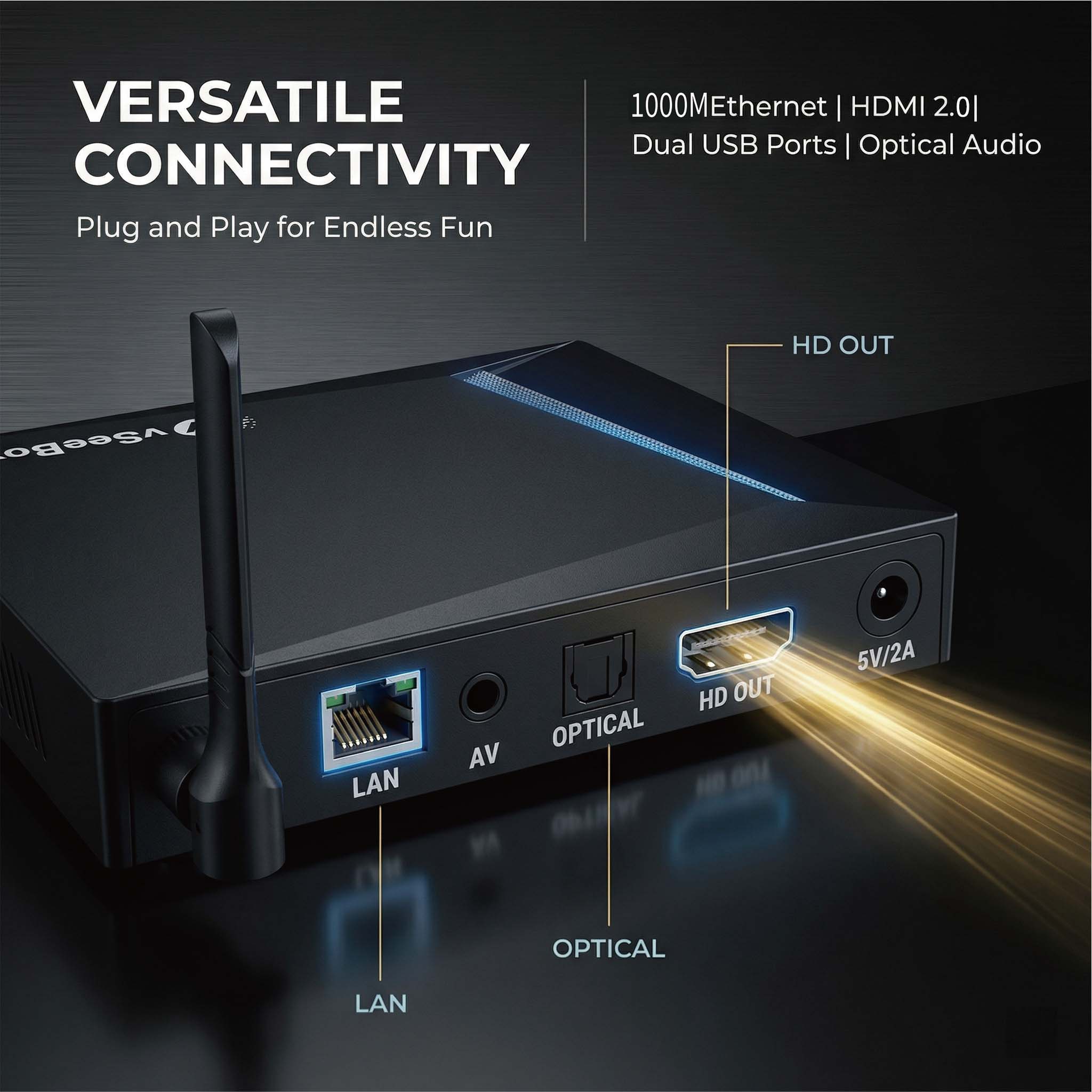 VSeeBox V6 Pro 2026 Ultima Ver - Home Cinema Google recensione e prezzo