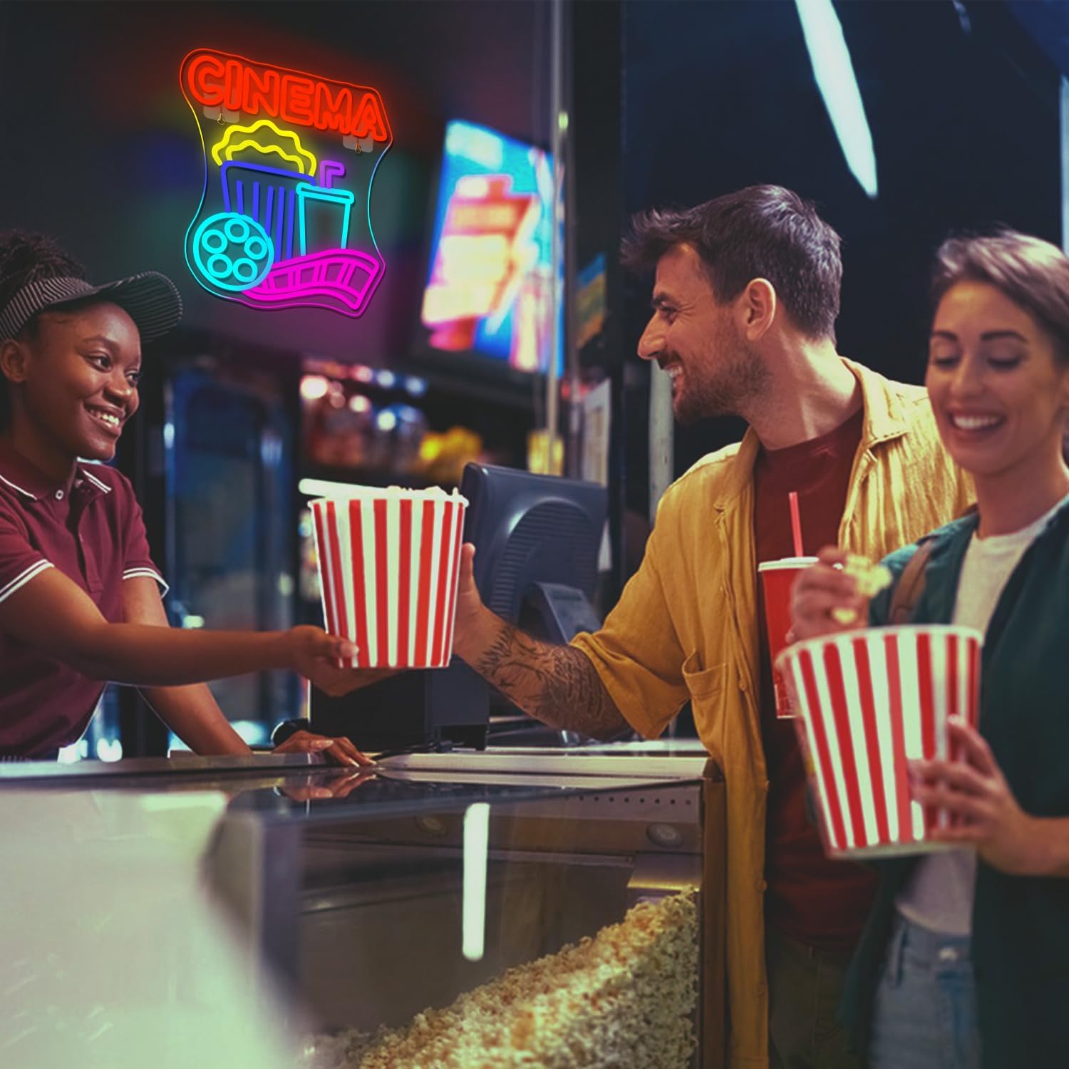 Insegna al Neon Cinema Aliment - Home Cinema Wall Lights recensione e prezzo