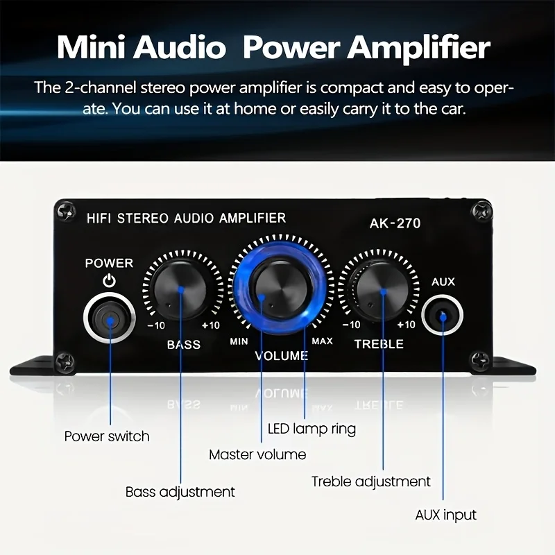 AK-270 Mini Amplificatore di P - Home Cinema System recensione e prezzo