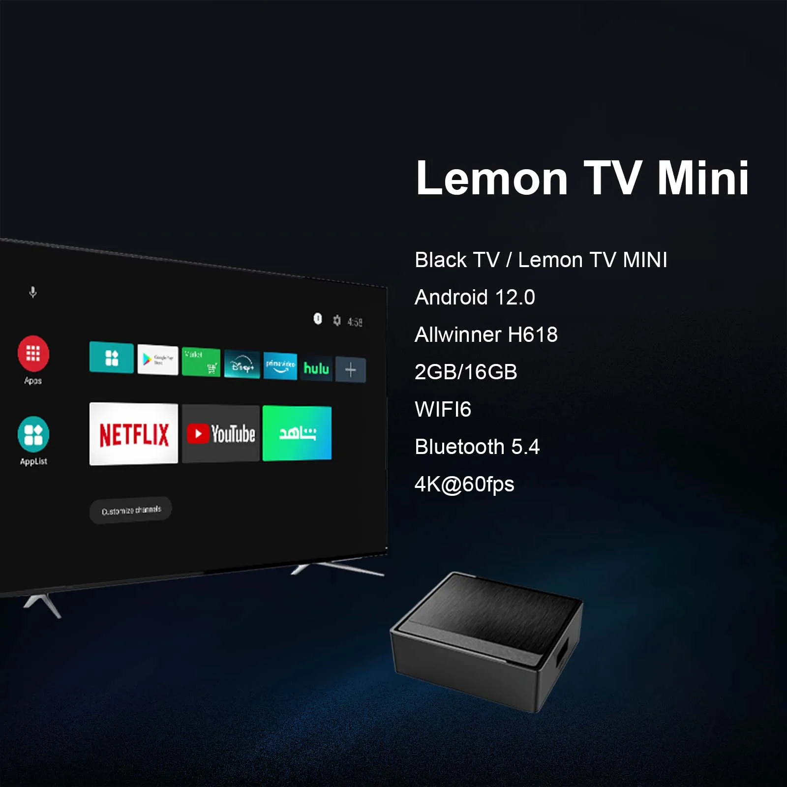 BOXPUT Lemon Mini TV Box Andro - Home Cinema Google recensione e prezzo