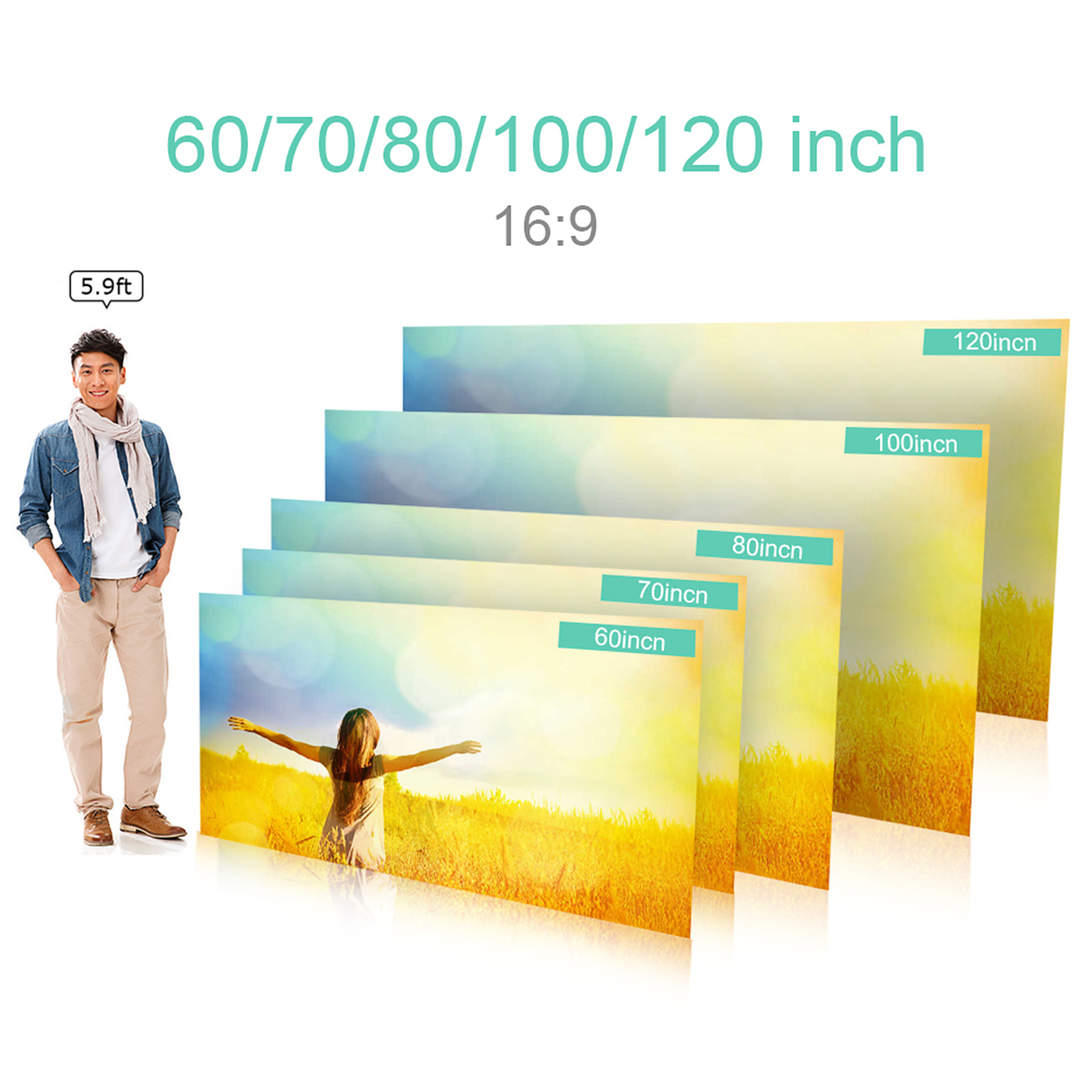 Schermo per proiettore portati - Home Cinema Blanc recensione e prezzo